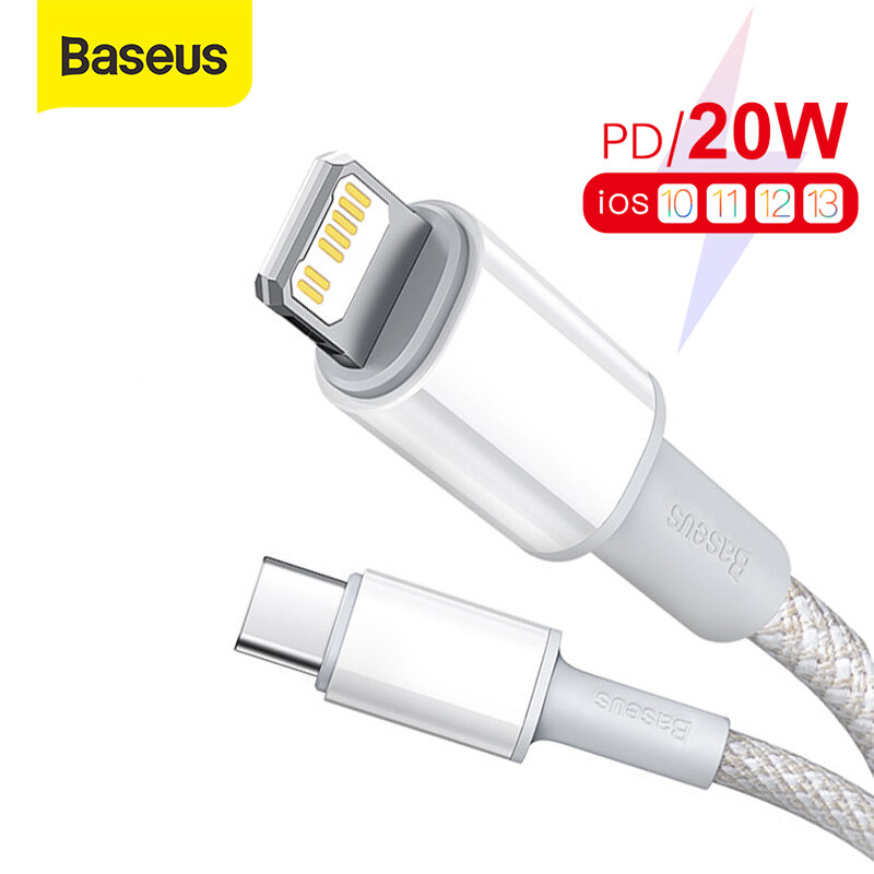 Baseus สายชาร์จเร็ว 20W สายชาร์จไอโฟน สำหรับชาร์จ iPhone 12 Pro Max 11 XS PD4.0 QC3.0 USB Type-C Cable สำหรับชาร์จ iPad Air 2020  Fast Charging USB C Cable [Baseus Official Store]