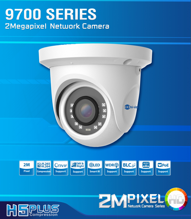กล้องวงจรปิดHi-Viewกล้องไอพี IP Camera HP-97D20E2 cctv ราคา 4,800 บาท*ส่งฟรี