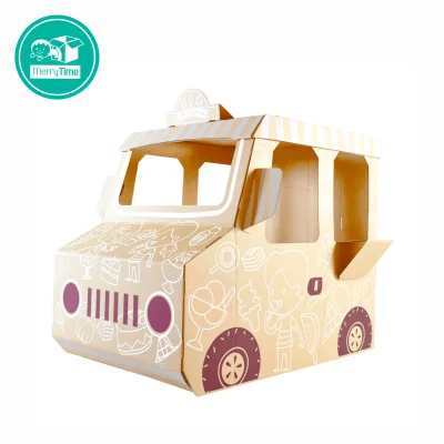 Merry Car - Cardboard Ice cream Truck Playhouse