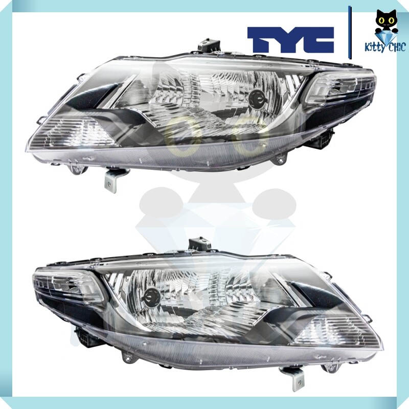 ไฟหน้า Honda City ปี 2009-2013 ฮอนด้า ซิตี้ โคมไฟหน้า ไฟหน้าซิตี้ ทีวายซี TYC ราคา 1,370 บาท*ส่งฟรี