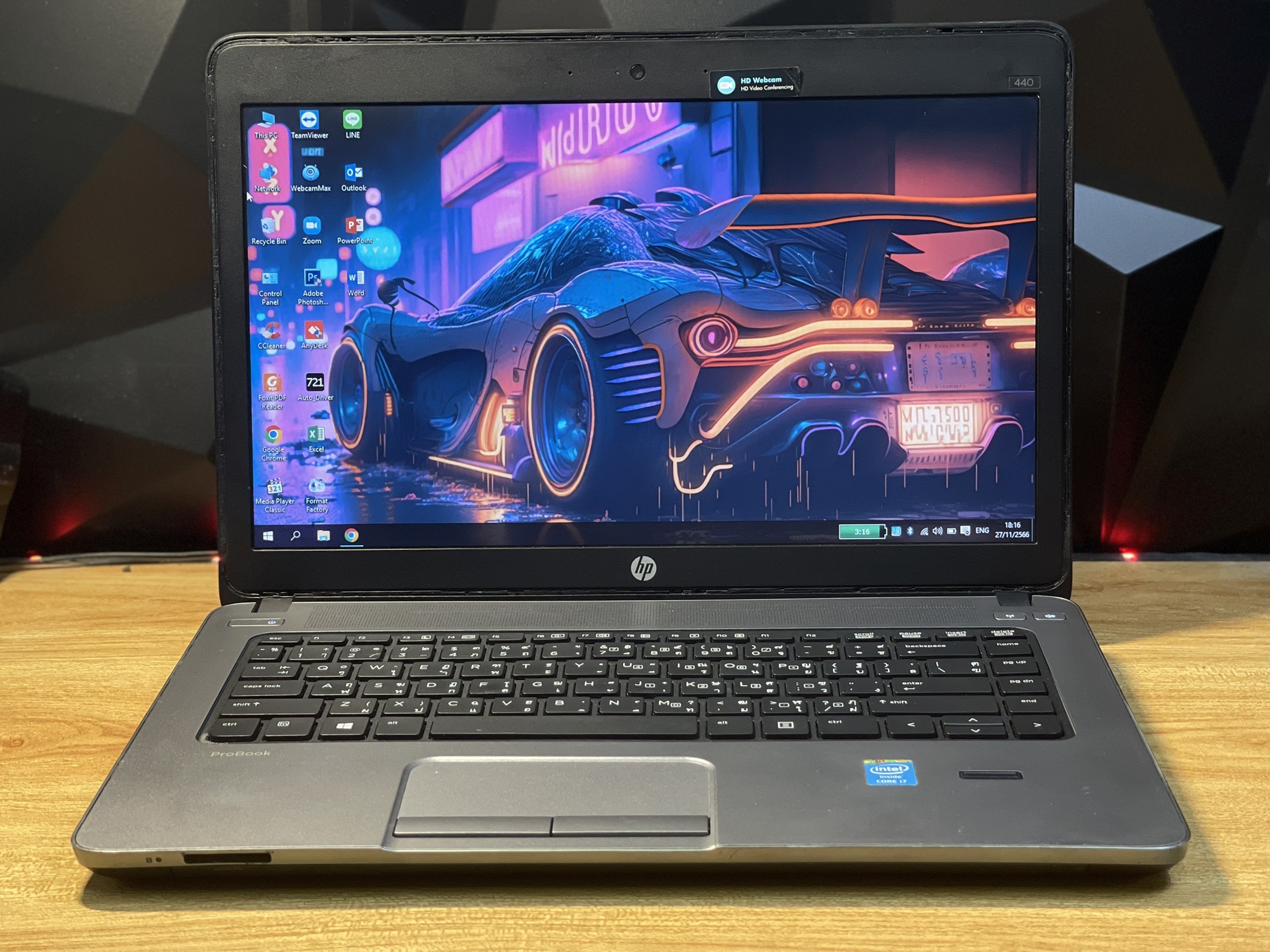 HP Probook 440 สเปก intel Core i7-4702MQ (gen4) Ram 8 GB HDD 500 GB การ์ดจอแยก AMD Radeon HD 8600/8700M (2GB) แบตเก็บไฟ มีสายชาร์จให้ Wifi ทัสเม้าส์ แป้นพิมพ์ ลำโพง ปกติ ราคา 5,190 บาท*ส่งฟรี
