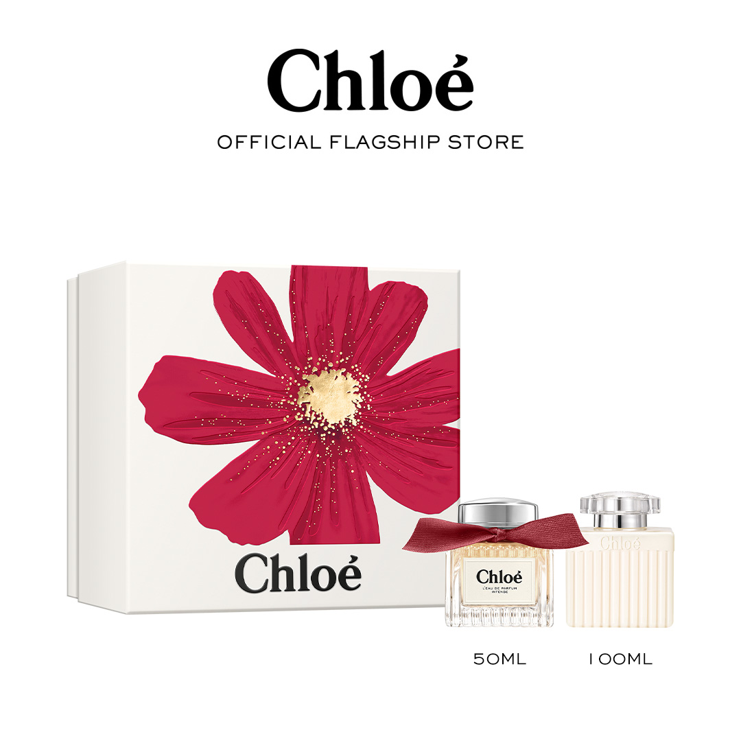 น้ำหอมแท้ น้ำหอมเคาน์เตอร์แบรนด์ Chloé เซ็ท L'Eau de Parfum Intense Gift Box 50 ML + Body Lotion 100 ML Holiday Box ราคา 4,952 บาท*ส่งฟรี