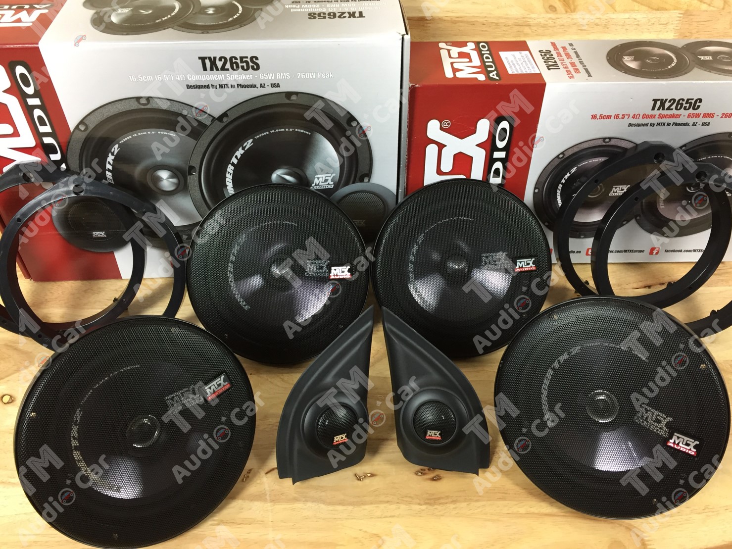 หูช้างตรงรุ่น HONDA HRV 2014-2020 + ลำโพง 6.5” MTX-TX265S + MTX-TX265C + ฐานรองลำโพงตรงรุ่น จำนวน 2คู่ ราคา 5,150 บาท*ส่งฟรี