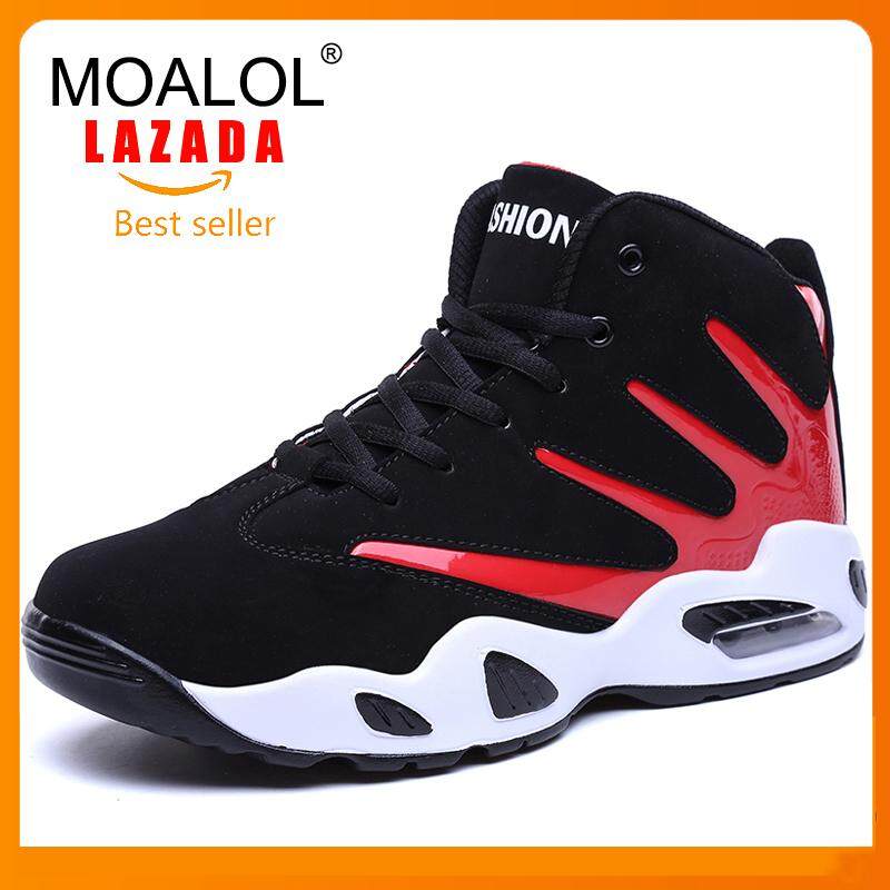 MOALOL รองเท้าบาสเก็ตบอลกีฬากลางแจ้ง-รองเท้าบาสเกตบอลผู้ชาย - รองเท้าผ้าใบ - รองเท้ากลางแจ้ง (ไซส์ 36-45)-จัดส่งฟรีCOD (เงินสดเมื่อจัดส่ง)