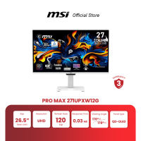 MSI MONITOR PRO MAX 271UPXW12G | 26.5″ | QD-OLED | UHD | 0.03ms | 120Hz (จอคอมพิวเตอร์) [Pre-Order จัดส่งภายใน7-15วัน]