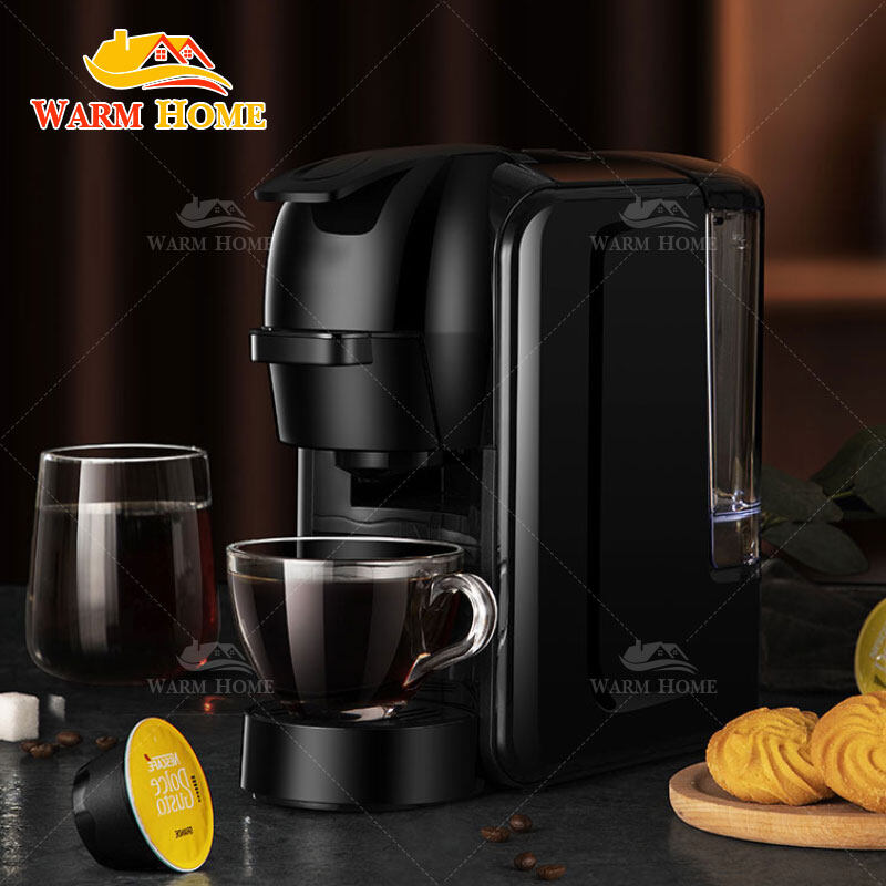 เครื่องชงกาแฟแคปซูล coffee maker สำหรับใช้ภายในบ้านเเละสำนักงาน เครื่องชงกาแฟอัตโนมัติ ขนาดเล็กกะทัดรัด เเละ ด้วยเเรงอัดที่เข้มข