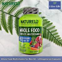 วิตามินและแร่ธาตุจากพืช สำหรับผู้ชาย อายุ 50 ปีขึ้นไป Whole Food Multivitamin for Men 50+ 120 Vegetarian Capsules - Naturelo