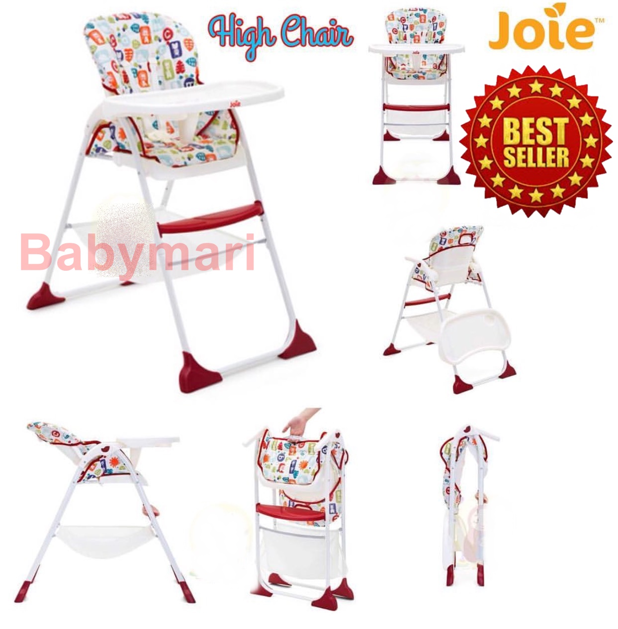 เก้าอี้ high chair รุ่น Mimzy Snacker Classic เก้าอี้ทานข้าวเด็กแบบพกพา เก้าอี้ทานข้าวเด็กรุ่นขายดี ยี่ห้อ Joie
