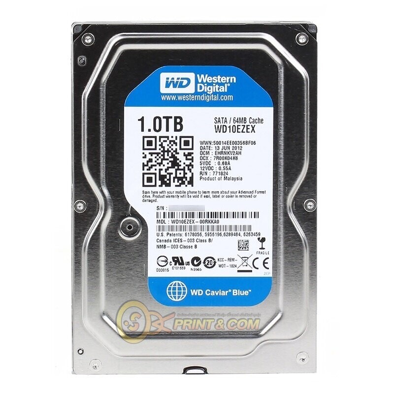 1.0-2.0 TB HDD (ฮาร์ดดิส) WD SATA-3 BLUE (WD10EZEX) มือ2 พร้อม windows10pro ราคา 499 บาท*ส่งฟรี