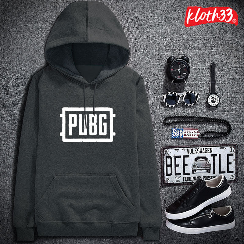 Kloth33 เสื้อฮู้ด เสื้อกันหนาวมีฮู้ด เสื้อมีฮู้ด HOODIE SWEATER ฟรีไซส์ ลาย Pubg