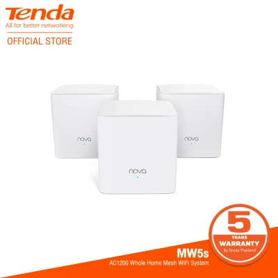 Tenda MW5s (3-pack) gigabyte port/Mesh/AC1200 Whole Home Mesh Wifi System (ประกันศูนย์ไทย 5 ปี)