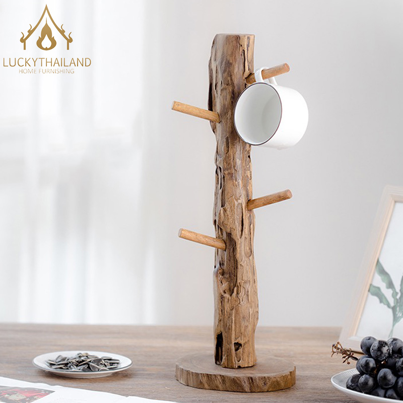 ที่แขวนแก้วกาแฟ แขวนแก้ว สไตล์ญี่ปุ่น เเขวนของเล็ก ของใช้มุมกาแฟ อุปกรณ์ ที่แขวน แบบหลายชั้น LuckyThailand minimal ธรรมชาติ แก้ว ราคา 251 บาท*ส่งฟรี