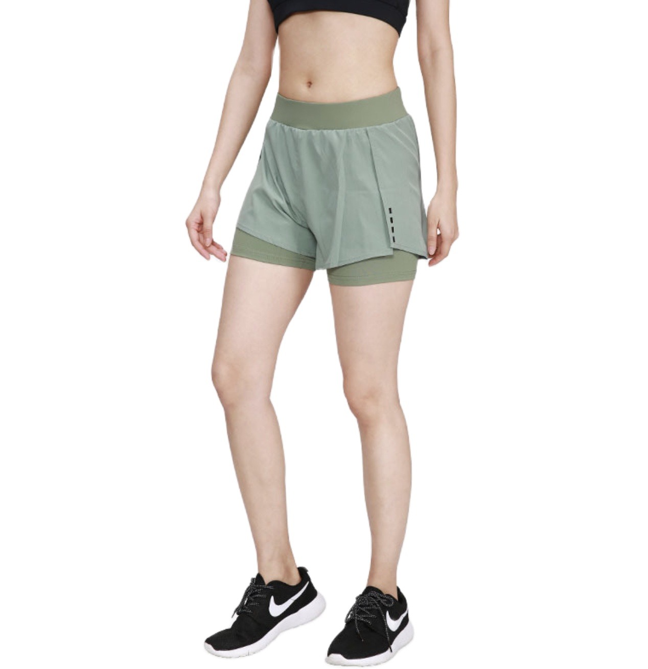 กางเกงออกกำลังกายขาสั้น วิ่ง/ฟิตเนส มีซับด้านใน Running Shorts 2IN1 Doubel Layer ราคา 230 บาท*ส่งฟรี