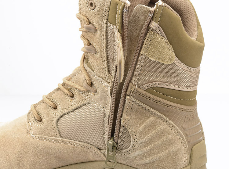 รองเท้าทหาร สไตล์ Tactical รองเท้า DELTA รุ่น ข้อยาวซิป รองเท้าผ้าใบ รองเท้าเดินป่า รองเท้าฝึก