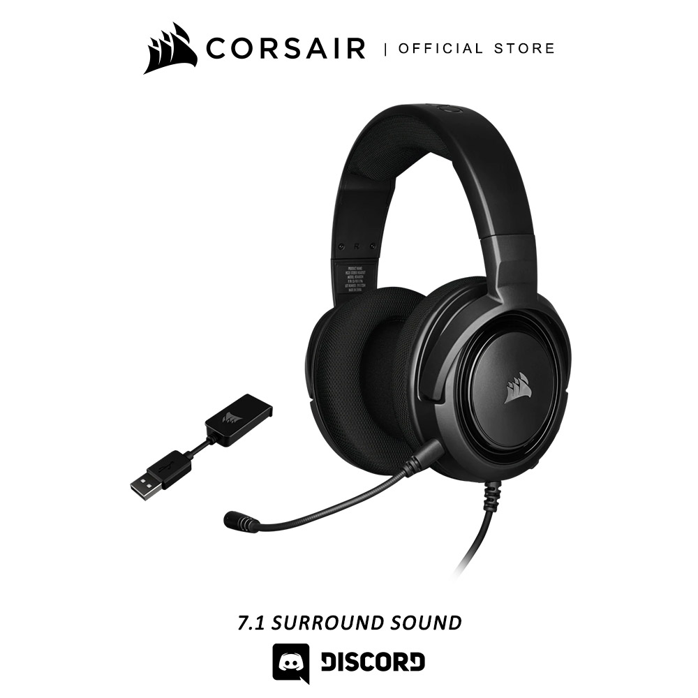 CORSAIR HS45 SURROUND 7.1 Gaming Headset — Carbon