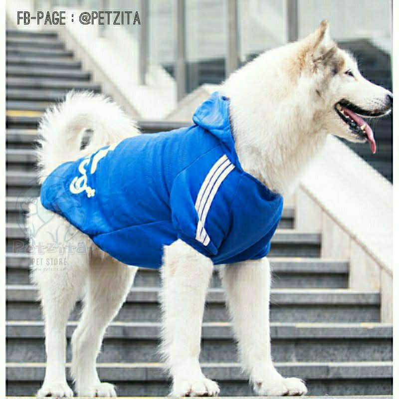 ??พร้อมส่ง?? ADIDOG ? เสื้อสุนัขพันธุ์ใหญ่ เสื้อฮู้ดบุซับผ้าขนสำลีเนื้อนุ่ม #เสื้อหมาใหญ่