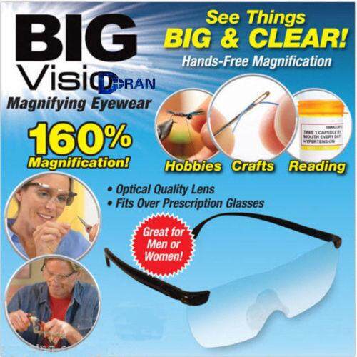 Big Vision แว่นตาขยายไร้มือจับ แว่นขยายไร้มือจับ BigVision ของแท้ ขยายชัด160เท่า แว่นตา ขยาย แว่นขยาย แว่นอ่านหนังสือ iviza