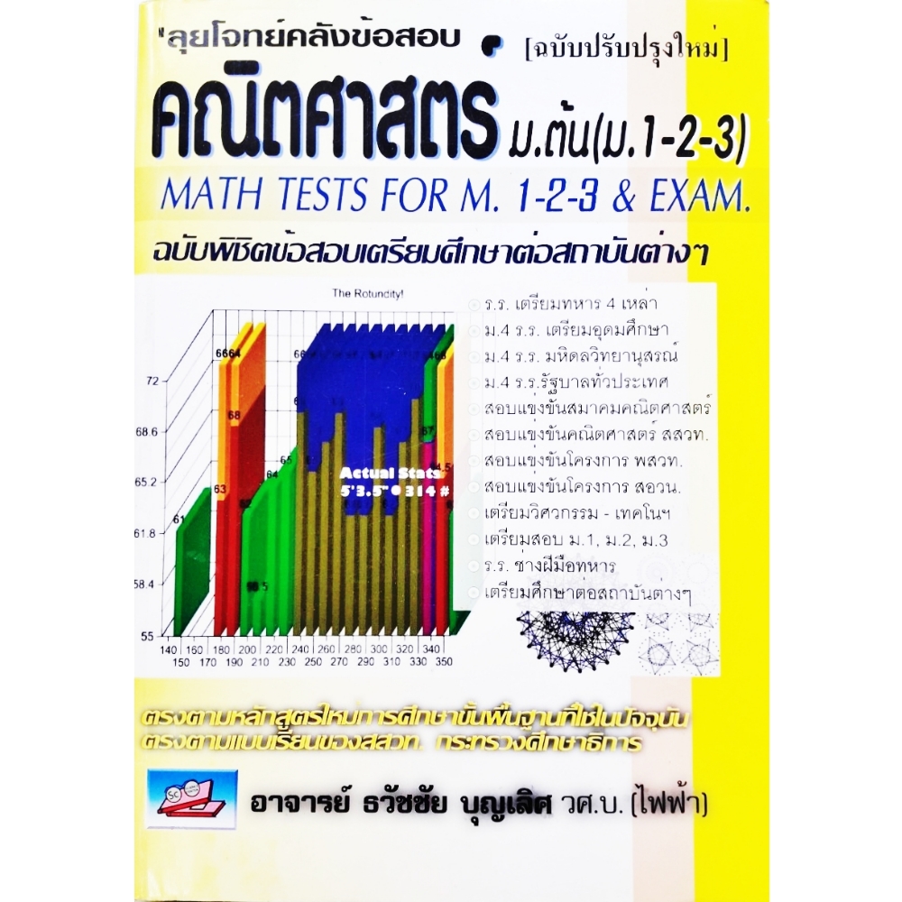 หนังสือ CCK: ลุยโจทย์คลังข้อสอบคณิตศาสตร์ ม.ต้น (ม.1-2-3) MATH TESTS FOR M.1-2-3 & EXAM ฉบับพิชิตข้อสอบเตรียมศึกษาต่อสถาบันต่างๆ