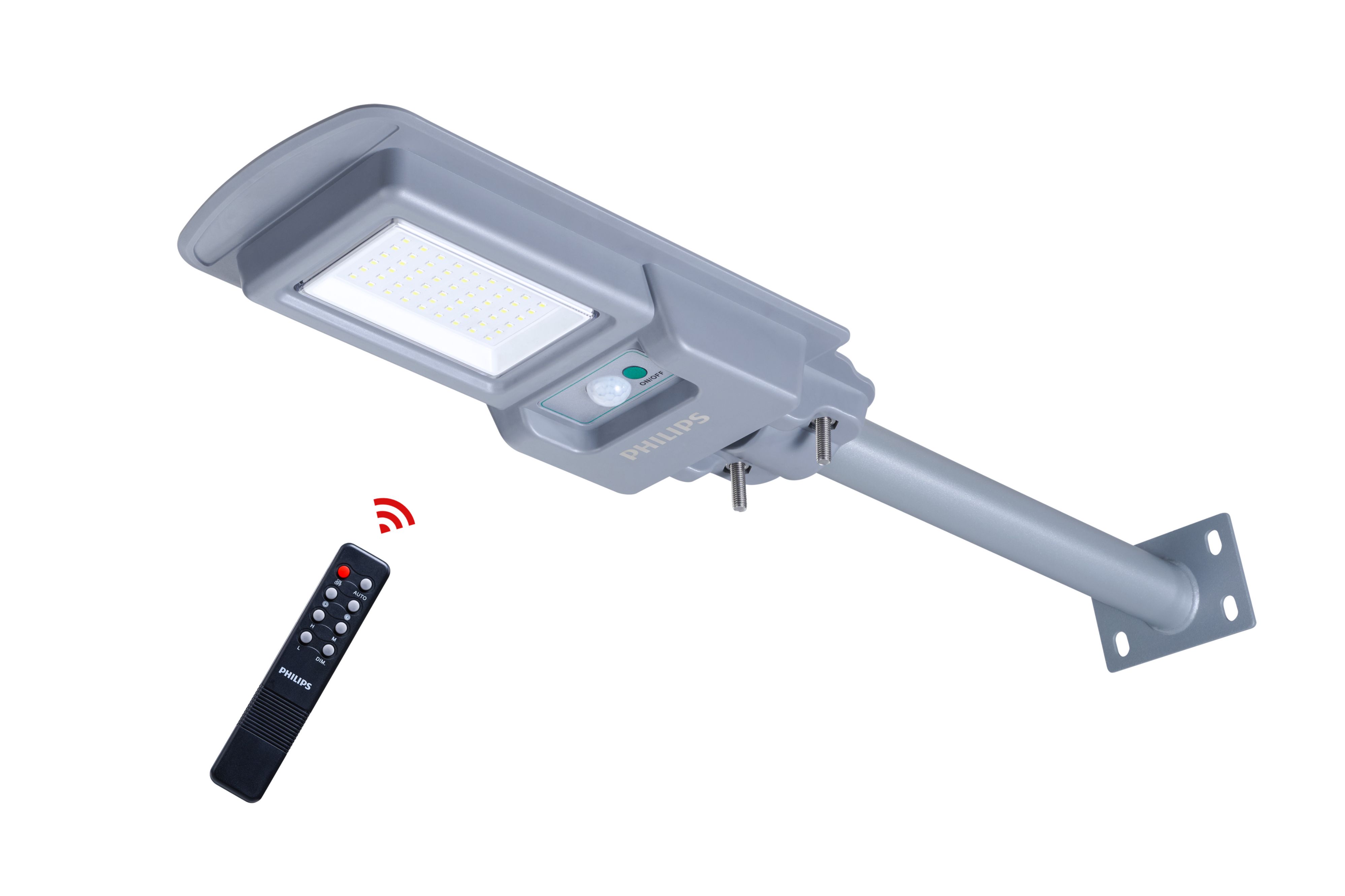 Philips Lighting Solar โคมไฟถนนโซลาร์ รุ่น BRC010 G2 โฉมใหม่ สว่าง 1000/2000/4000 ลูเมน แสงขาว 6500K ฟรีรีโมท