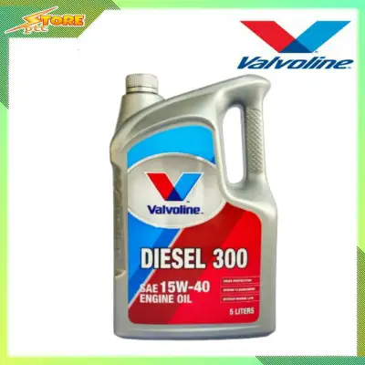 น้ำมันเครื่อง Valvoline Diesel 300 15W-40 ขนาด 5ลิตร *กึ่งสังเคราะห์ (วาโวลีน ดีเซล 300 15w-40 )