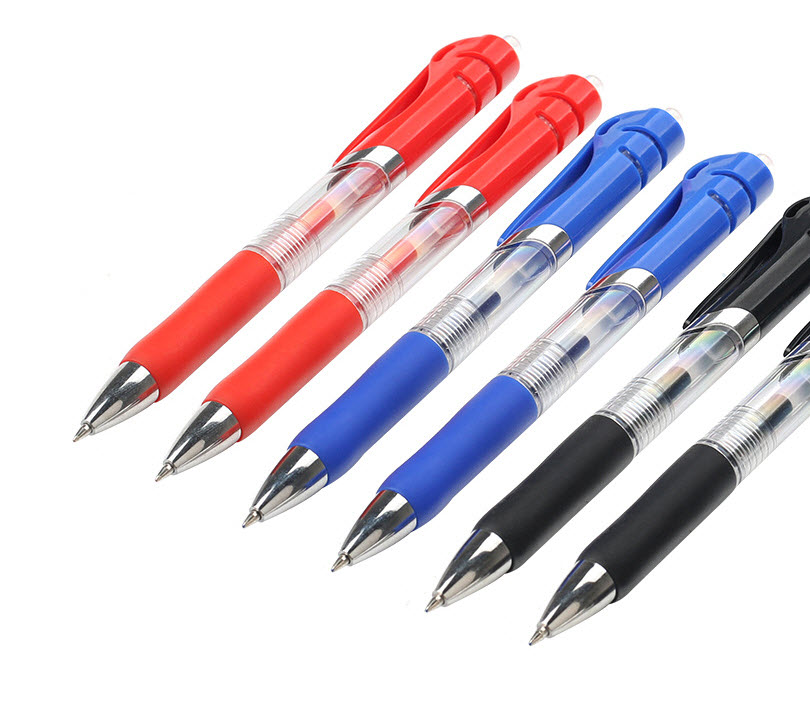 [ของใหม่] ปากกาเจล แบบกด ขนาด 0.5 mm มี3สี ปากกากึ่งลูกลื่น