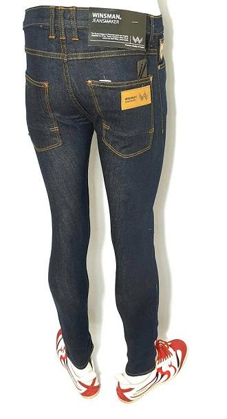 jeans กางเกงยีนส์ขายาว ผู้ชาย เดฟผ้ายืด Skinny Winsman กระดุม หลากรุ่นหลายสี Size 28-36