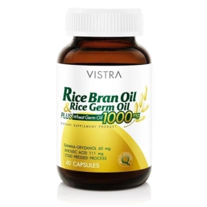 ภาพหน้าปกสินค้าVistra Rice bran oil  & Rice Germ 1000mg 40 capsules   น้ำมันรำข้าวและน้ำมันจมูกข้าว 1000 มก.40 เม็ด ที่เกี่ยวข้อง