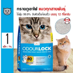 ภาพหน้าปกสินค้าOdour Lock 12 Kg. Ultra Premium Cat Litter Ultimate Odor Control Dust-Free For All Life Stages Cat (12 kg./Bag) ที่เกี่ยวข้อง