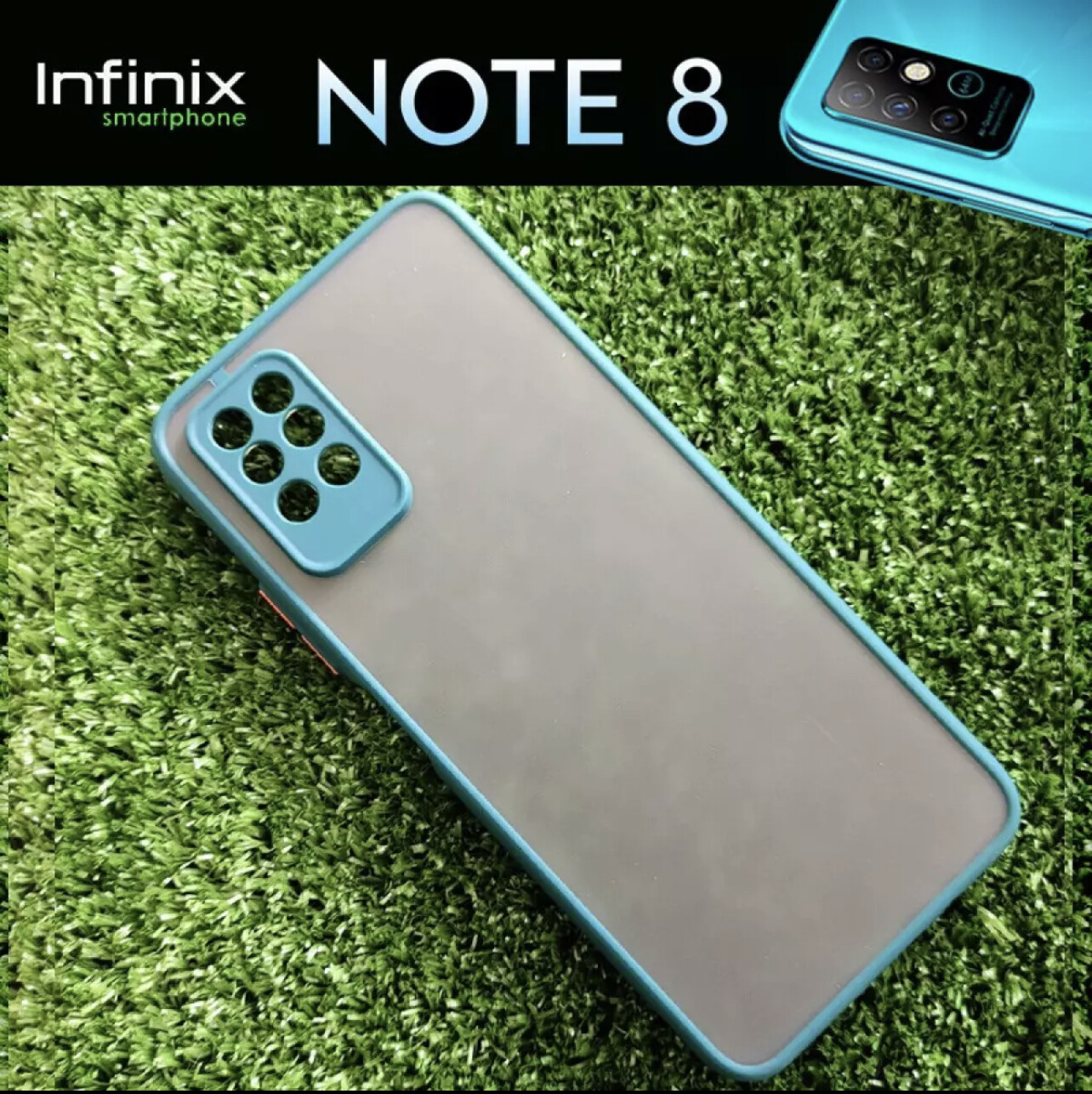 [สินค้าขายดี] Case infinix Note8 เคส ขอบนี่ ปกป้องกล้อง