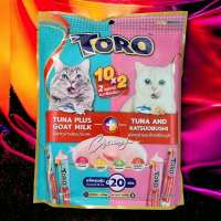 Toro โทโร่ ขนมเเมว ขนมแมวเลีย ขนาดบรรจุ 20 แท่งx1 เเพค (เลือกรสได้)