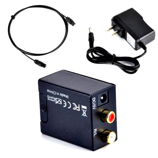 Digital Optical Coaxial Toslink Signal to Analog Audio Converter Adapter RCA Buy