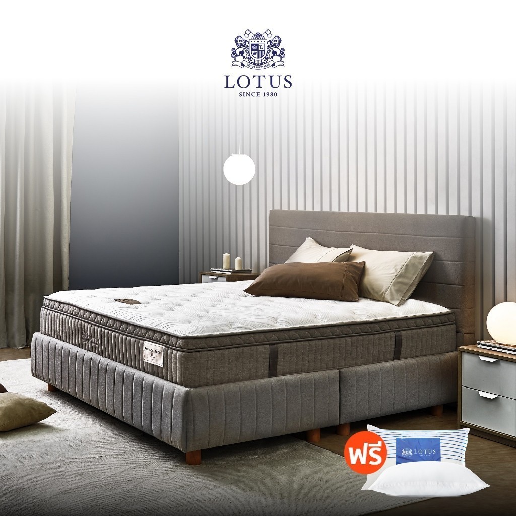 LOTUS ที่นอน (สเปคสมดุลลงตัว) Privacy Tech 5 Zone coil รุ่น Sorento ความหนา 12.5 นิ้ว พร้อมของแถม ส่งฟรี ราคา 129,700 บาท*ส่งฟรี