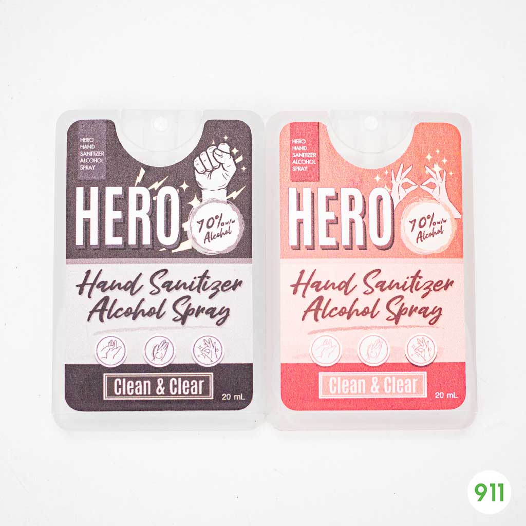 HERO สเปรย์ แอลกอฮอล์ ดูแลสุขภาพอนามัยแบบพกพา 20ML