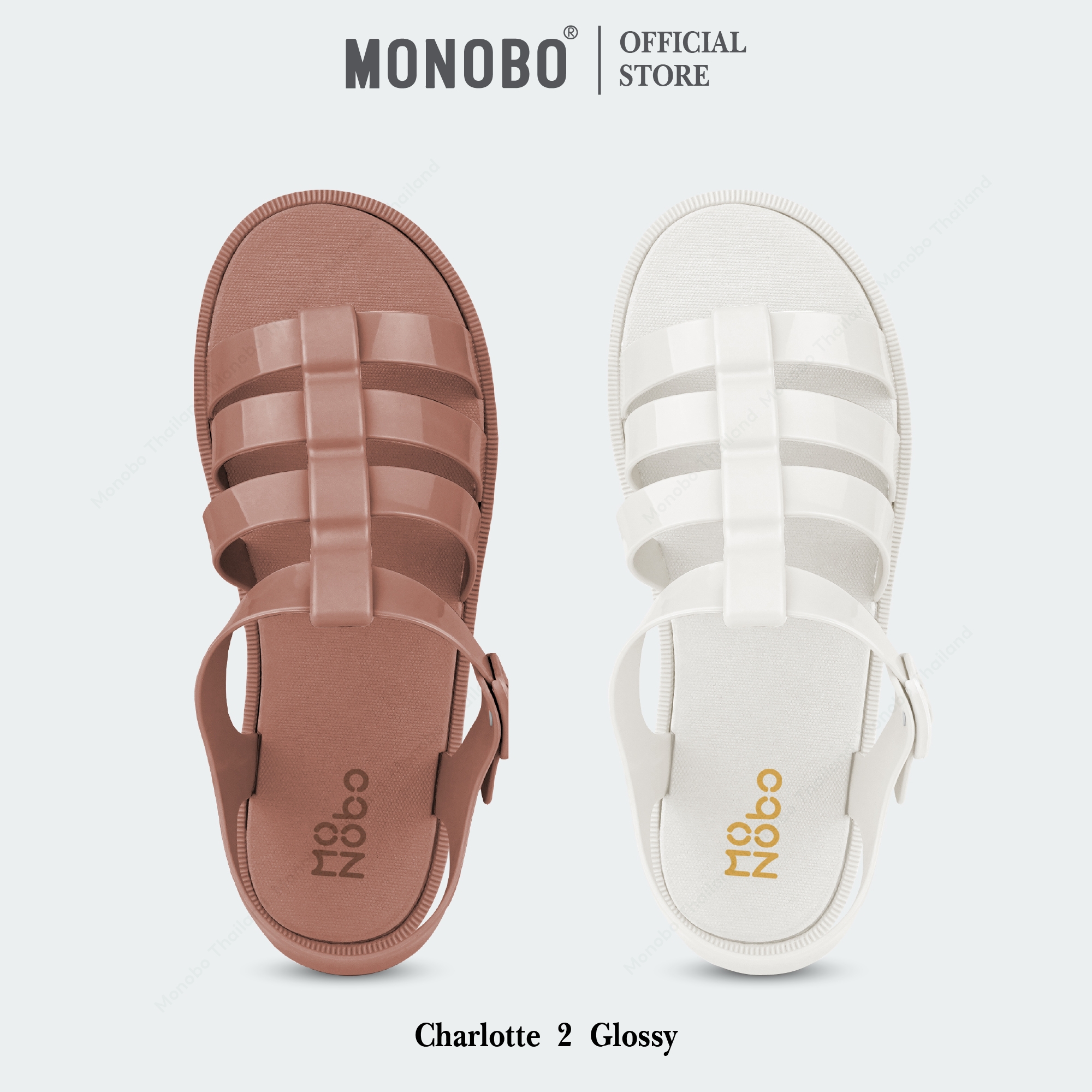 Monobo Model Charlotte2 Glossy Ankle Boots, 100% Genuine. ราคา 890 บาท*ส่งฟรี