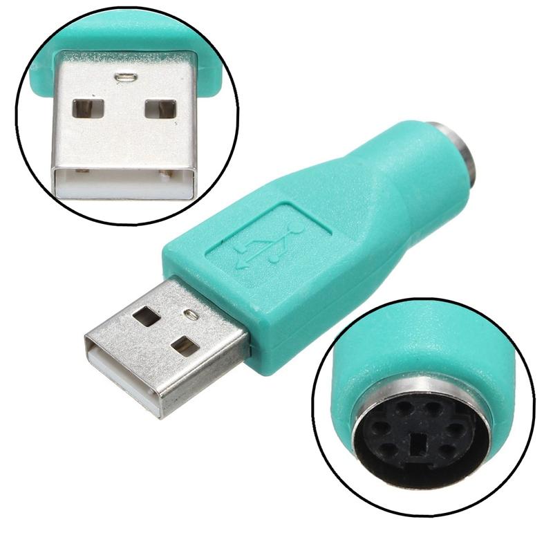 หัวแปลง USB(male) to PS2(female) สำหรับเชื่อมต่ออุปกรณ์ที่เป้น PS2 เข้าคอมพิวเตอร์ผ่านพอร์ท USB