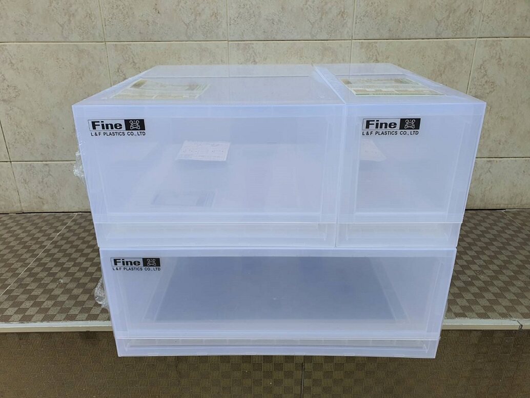 กล่องเก็บของ กล่องลิ้นชัก 1 ช่อง รุ่น LF-5101(แบบใส) สามารถวางซ้อนกันได้