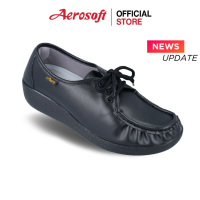 Aerosoft รองเท้าพยาบาล รองเท้าหนังมีส้น รุ่น NW9092 (Healthy A2) คัชชูสีดำ/สีขาว/สีน้ำตาล
