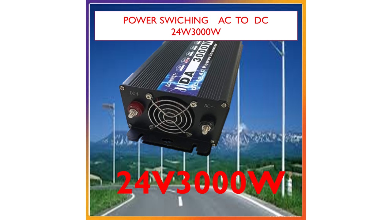 3000 Watt POWER INVERTER Pure Sine Wave DC 24V to AC 220V Car power