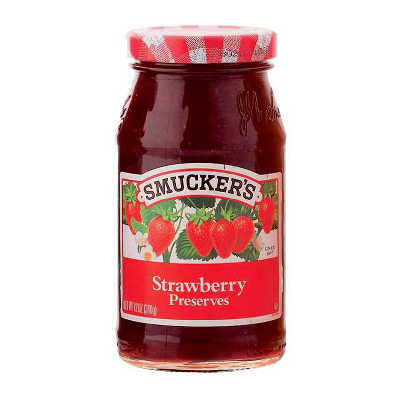 Smucker's แยมสตรอเบอร์รี่ ตราสมักเกอร์ ขนาด 340 กรัม แยมสำหรับอาหารเช้า แยมทาขนมปัง แยมผลไม้