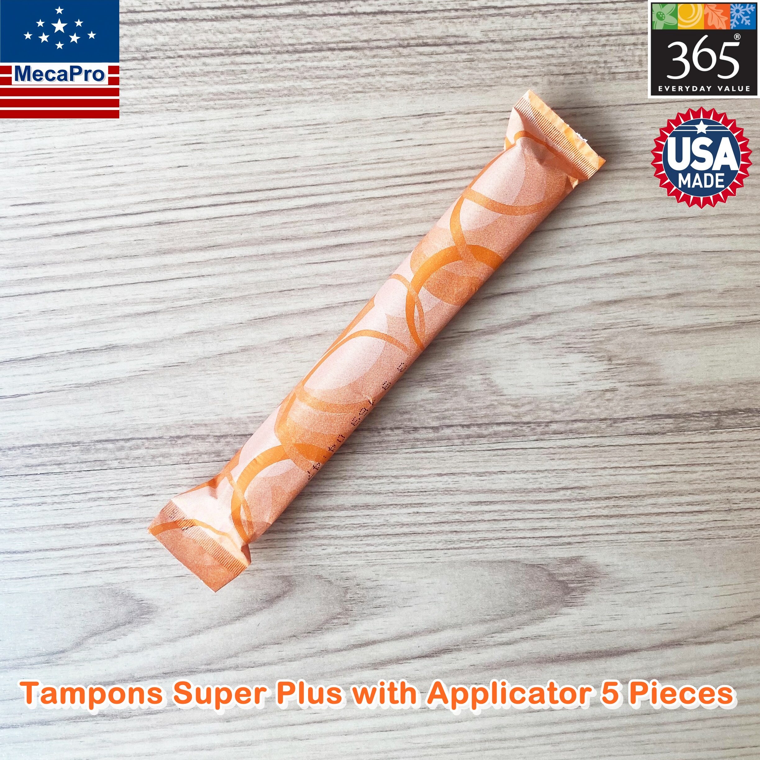 365 Everyday Value® Tampons Super Plus with Applicator 5 Pieces ผ้าอนามัยแบบสอด 5 ชิ้น สำหรับวันมามาก