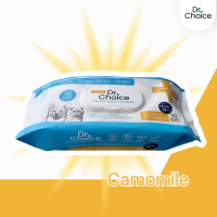 Dr. Choice Plant Base Pet Wipes - ด๊อกเตอร์ ช๊อยส์ ผ้าเช็ดทำความสะอาดสัตว์เลี้ยง (80 Sheets.)
