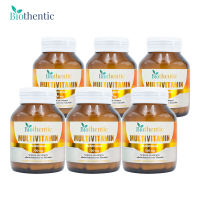 [แพ็ค 6 ขวด สุดคุ้ม] Multivitamin and Multimineral Biothentic วิตามินรวม และ แร่ธาตุรวม ไบโอเธนทิค Vitamin A B1 B2 B3 B5 B6 B7 B9 B12 C D E K Zinc Magnesium ซิงค์ แมกนีเซียม