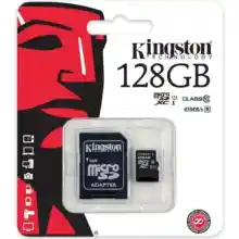 ภาพขนาดย่อของสินค้าKingston Memory Card Micro SD SDHC 128 GB Class 10 คิงส์ตัน เมมโมรี่การ์ด 128 GB Kingston