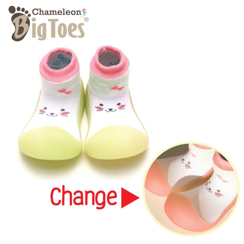 Bigtoes (บิ๊กโท) รุ่น Chameleon รองเท้าเปลี่ยนสีได้ รองเท้าเด็ก รองเท้าเด็กเล็ก รองเท้าเด็กผู้หญิง รองเท้าเด็กผู้ชาย รองเท้าเปลี่ยนสีไ้ด้ Baby Shoes ลาย Cat (แมวเหมียว)