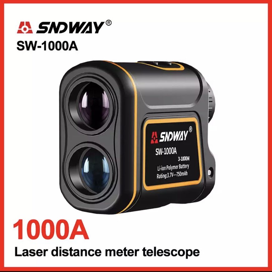 สินค้าพร้อมส่ง SNDWAY กล้องโทรทรรศน์เลเซอร์ 1000 เมตรกีฬากลางแจ้งระยะทางวัด