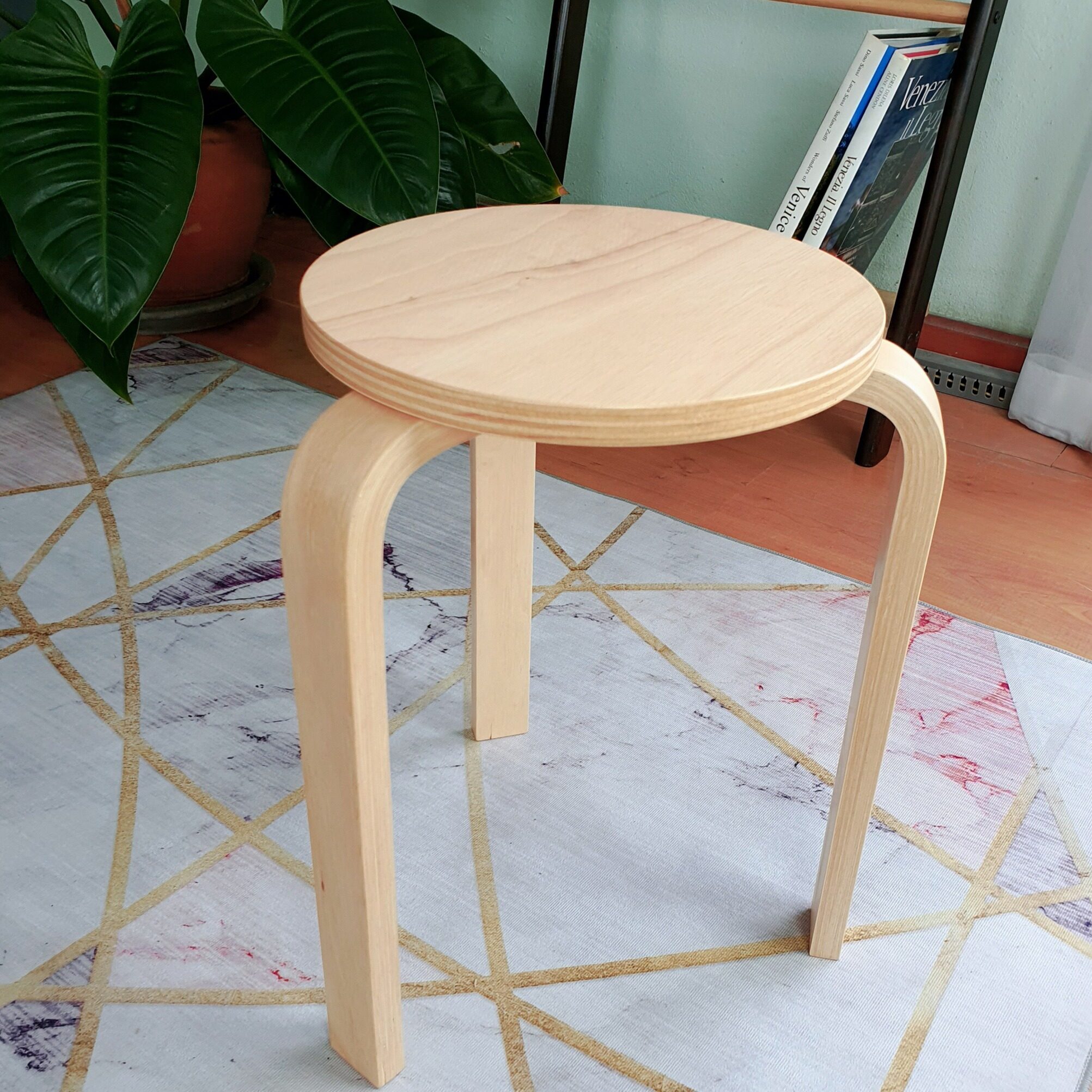 เก้าอี้สตูล ST-01/03/04-Evergreen-Furniture ผลิตจากไม้ยางพาราแข็งแรง ทนทาน ( 2 ตัว / กล่อง )
