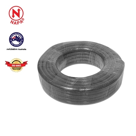 Napa Pvc Fiberglass Hose 5/8 X 20 M. Gray Striped, Highly Flexible, Strong, Has Anti-Slip Lines, Comfortable to Hold, Doesn'T Slip from the Hand (058882) ราคา 755 บาท*ส่งฟรี