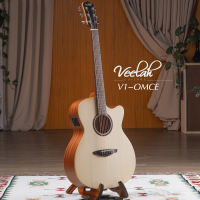 Veelah V1D / V1DC / V1DM / V1GA / V1OM / V1OMC / V1OMMC / V1DCE / V1DMCE / V1GACE / V1OMCE / V1OME กีตาร์โปร่ง +ฟรี กระเป๋า และอุปกรณ์ Music Arms