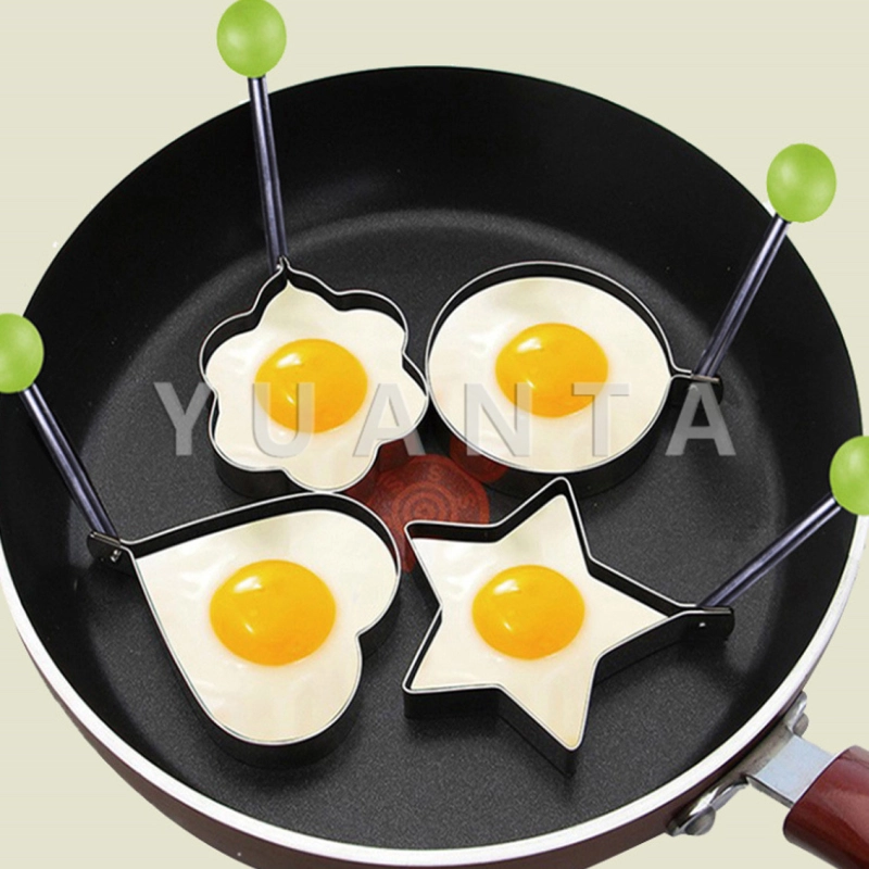 ภาพหน้าปกสินค้าYUANTA ครัวอ าหรเช้าเ ครื่องทำ ไข่เจียว สแตนเลสหนา ไม่ติดแม่พิมพ์ไข่เจี ยวครัวทำ อาหารอุปกรณ์ ในครัวเรือน Fry Egg mold