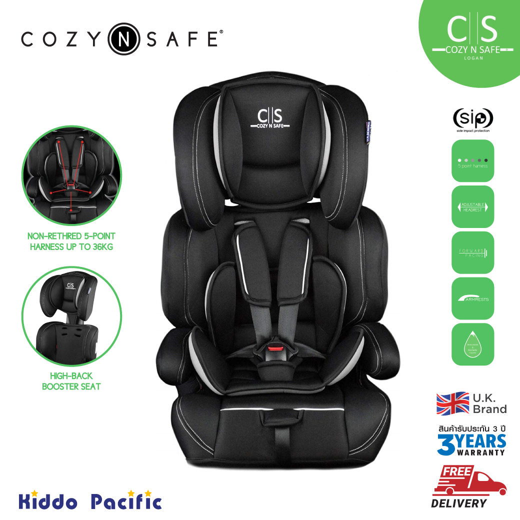 CozyN Safe Logan Car Seat คาร์ซีทแบรนด์คุณภาพจากประเทศอังกฤษ สำหรับเด็กน้ำหนัก 9-36 กิโลกรัม